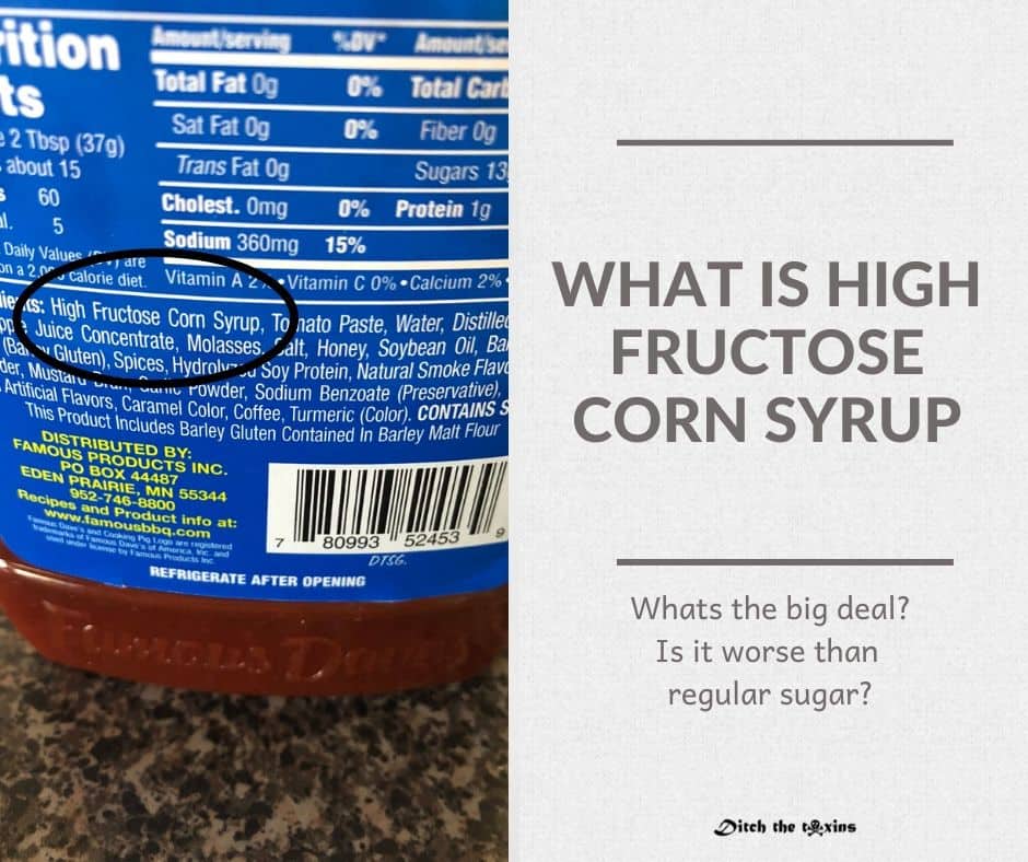 High Fructose Corn Syrup on ingredient label